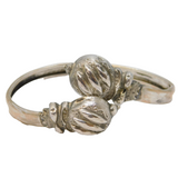 Victorian Sterling Silver Etruscan Style Cuff Bangle Antique c1880s