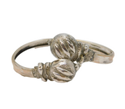 Victorian Sterling Silver Etruscan Style Cuff Bangle Antique c1880s