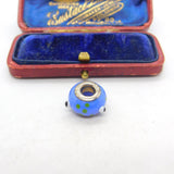 Sterling Silver and Coloured Glass Miniature Vase Charm Pendant Vintage c1970