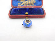 Sterling Silver and Coloured Glass Miniature Vase Charm Pendant Vintage c1970