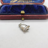 Sterling Silver Ringing Bell Charm Pendant Vintage c1970