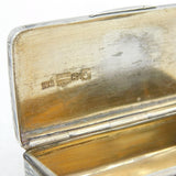 19th Century Russian Silver Niello Palace Square Snuff Box Antique 1850 Moscow