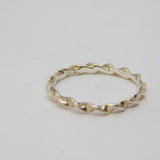 Sterling Silver Twisted Band Stacking Ring Vintage c1970 Size P 1/2