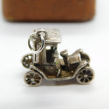 Sterling Silver Old Classic Car Charm Pendant Vintage c1970