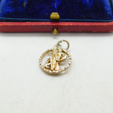 Sterling Silver St Christopher Charm Pendant Vintage c1970