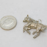 Sterling Silver Horse Charm Pendant Vintage c1970