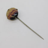 Art Deco Sterling Silver & Derbyshire Blue John Stick Pin Antique c1920s