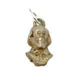 Sterling Silver William Shakespeare Bust Charm Pendant Vintage c1970
