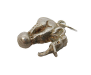 Sterling Silver Circus Elephant Charm Pendant Vintage c1970