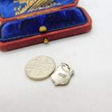 Sterling Silver and Enamel John O'Groats Shield Charm Pendant Vintage c1970