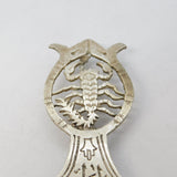 19th Century French Colonial Sterling Silver Cross Form Pendant Antique