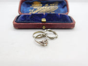 Sterling Silver Wedding Engagement Ring Charm Pendant Vintage c1970