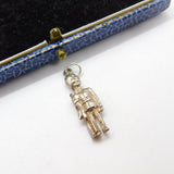 Sterling Silver Beefeater Soldier Figurine Charm Pendant Vintage c1970