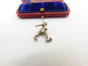 Sterling Silver Striding Footballer Charm Pendant Vintage c1970