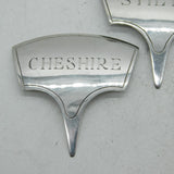 Set of Sterling Silver Cheddar, Stilton, Cheshire Cheese Markers Vintage