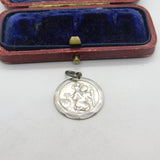 Sterling Silver St Christopher Charm Pendant Vintage c1970