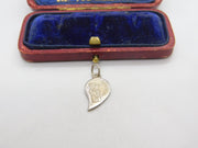 Sterling Silver Half a Heart for Bestfriends Charm Pendant Vintage c1970