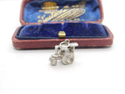 Sterling Silver Traditional Roller Charm Pendant Vintage c1970