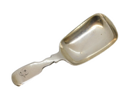 William IV Sterling Silver Shaped Bowl Tea Caddy Spoon Antique 1831 London