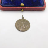 Sterling Silver St Christopher Charm Pendant Vintage c1970