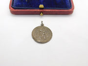 Sterling Silver St Christopher Charm Pendant Vintage c1970