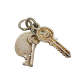 Sterling Silver Set Of Door Keys Charm Vintage c1970