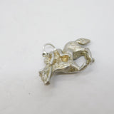 Sterling Silver Horse Racing Jockey Charm Pendant Vintage c1970