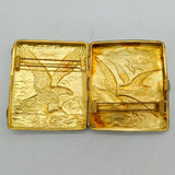 Omar Ramsden Sterling Silver Eagle, Fish & Seabird Cigarette Case Antique London