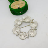 Canadian Amos Pewter Starfish & Shell Brooch Pin Vintage 2003