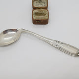 Continental .800 Silver Floral Novelty Angled Medicine Spoon Antique c1930