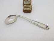 Continental .800 Silver Floral Novelty Angled Medicine Spoon Antique c1930