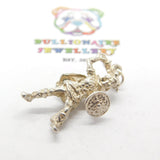 Sterling Silver Viking Warlord Warrior Pendant Vintage c1970