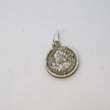 Early 20th Century Republic of Panama Silver Coin Charm Antique 1904