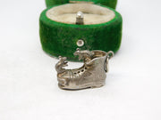Sterling Silver Mice in the Shoe Charm Pendant Vintage c1970