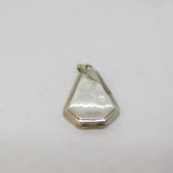 Sterling Silver Top Opening Patterned Locket Charm Pendant Vintage c1970