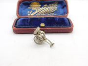 Sterling Silver Cycle Rickshaw Charm Pendant Vintage c1970