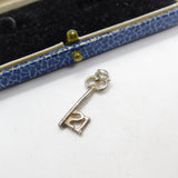 Sterling Silver 21st Birthday Key Charm Pendant Vintage c1970