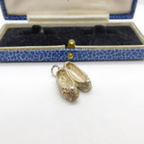 Sterling Silver Morris Dancing Shoes Charm Pendant Vintage c1970