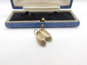 Sterling Silver Morris Dancing Shoes Charm Pendant Vintage c1970