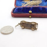 Sterling Silver Little Autocar Charm Pendant Vintage c1970