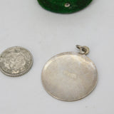 Sterling Silver St Christopher Travel Charm Pendant Vintage c1970