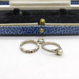 Sterling Silver Wedding & Engagement Ring Charm Pendant Vintage c1970