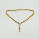 Victorian Gold Plated Honeycomb Link Watch Chain Antique c1880