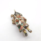 Sterling Silver Scottish Guard with Bagpipes Charm Pendant Vintage c1970