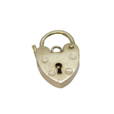 Sterling Silver Heart Lock Clasp Vintage 1986 Birmingham