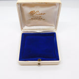 German White Faux Leather Jewellery Box Vintage c1960 Wetzlar
