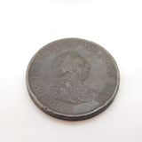 George III Copper Halfpenny Coin 1799 Antique Fair Condition