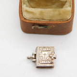 Sterling Silver Nuvo Holy Bible Charm Pendant Vintage c1970