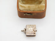 Sterling Silver Nuvo Holy Bible Charm Pendant Vintage c1970