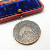 Georgian Rochdale Half-Penny Coin 1791 John Kershaw Antique Fair Condition